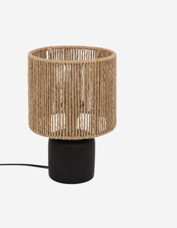 LÁMPARA DE MESA KOBY NEGRO
