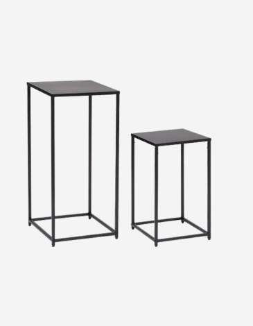 MESA DE CENTRO METAL NEGRO T2