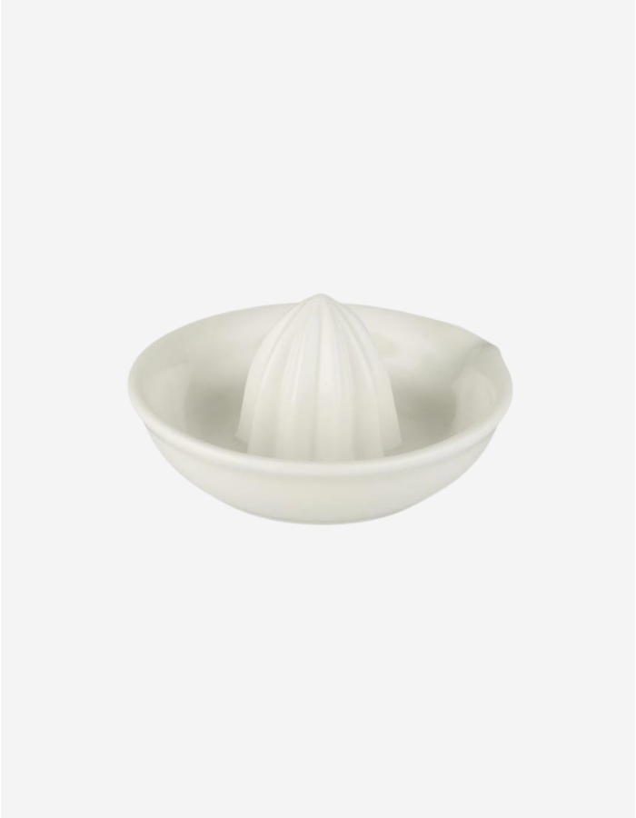 EXPRIMIDOR DE LIMÓN PORCELANA BLANCA