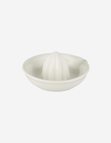 EXPRIMIDOR DE LIMÓN PORCELANA BLANCA