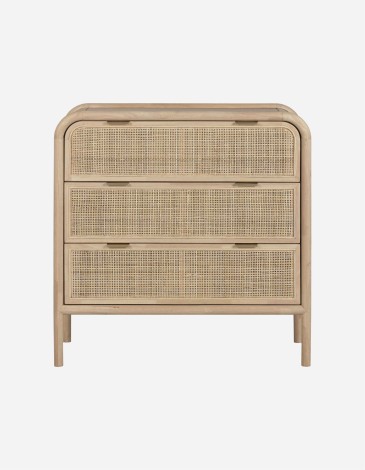 COMODA ABETO RATAN 79X39X80 NATURAL