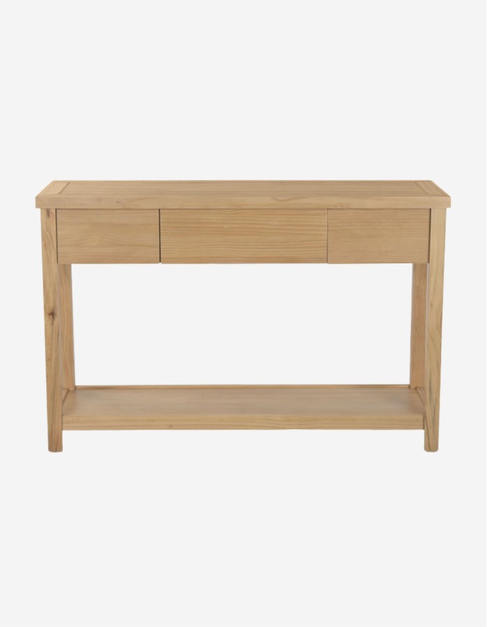 CONSOLA PINO 120X40X78 NATURAL