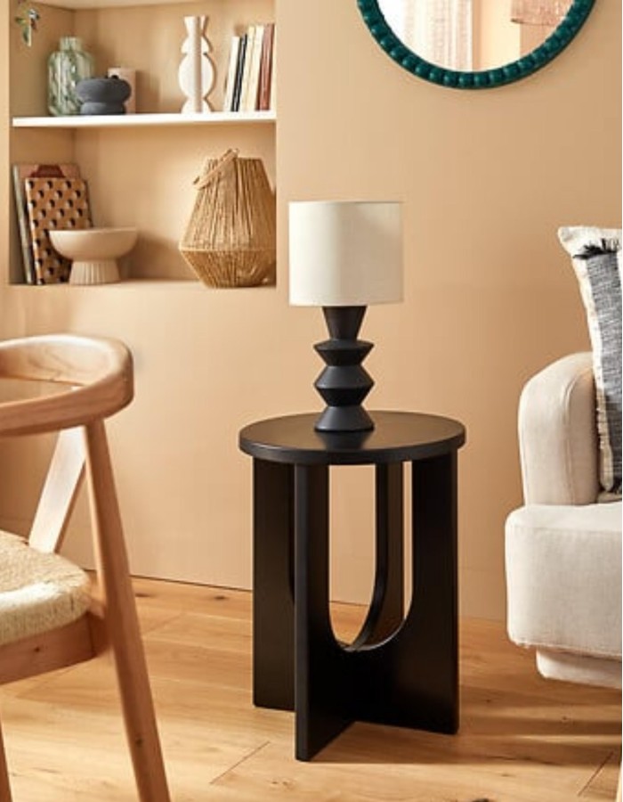 MESA DE CAFÉ "BLOOM" 40CM NEGRO 
