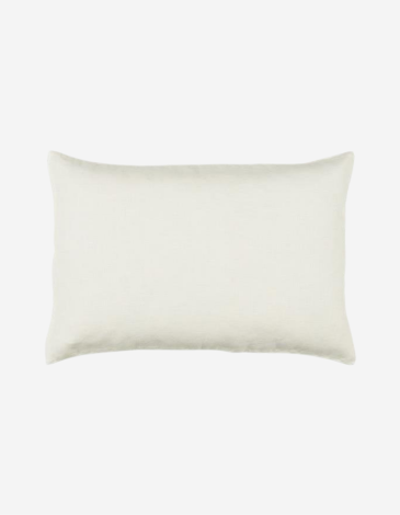 COJÍN DE LINO EN TONO CREMA 40X60CM
