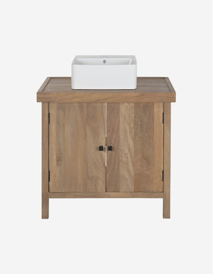 MUEBLE DE BAÑO MANGO CERAMICA 81X56X95 NATURAL