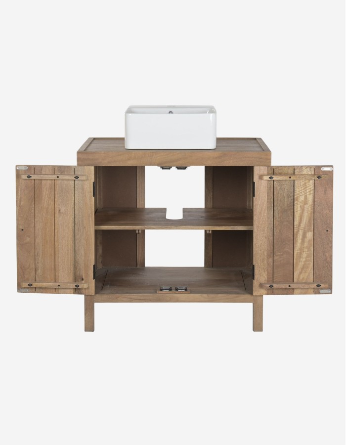 MUEBLE DE BAÑO MANGO CERAMICA 81X56X95 NATURAL