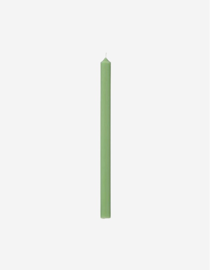 VELA RÚSTICA EN TONO VERDE TÉ 10CM