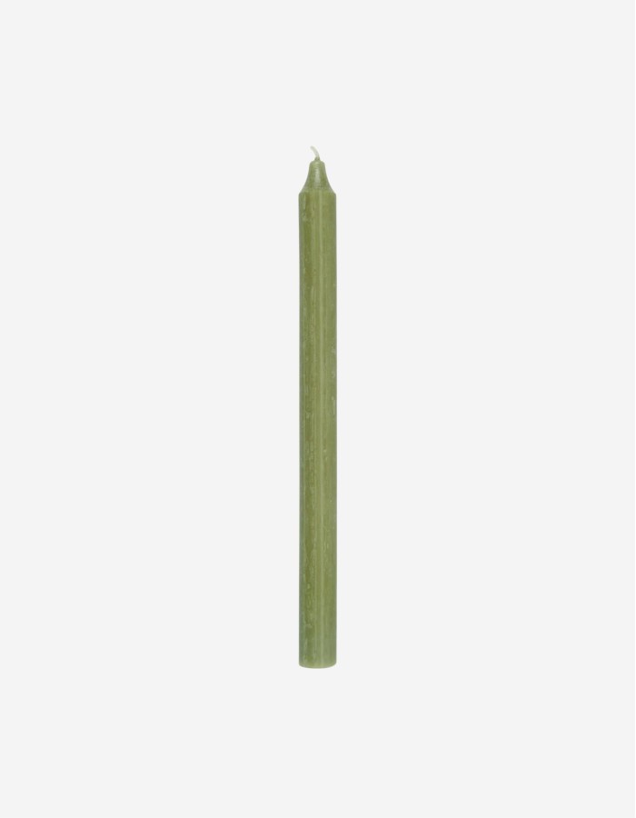VELA ALTA EN COLOR VERDE TÉ 28CM
