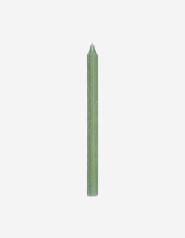 VELA ALTA EN COLOR VERDE TÉ 28CM