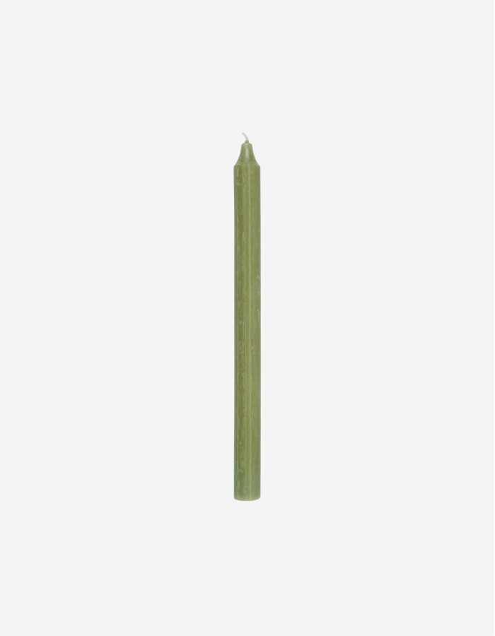 VELA ALTA EN COLOR VERDE TÉ 28CM