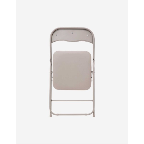 SILLA PLEGABLE DE PVC BEIGE