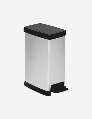 CUBO DE PLÁSTICO GRIS 40L