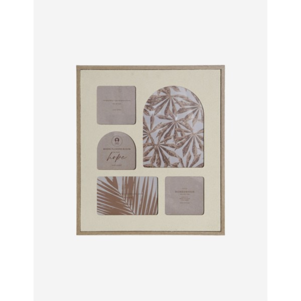 MARCO MULTIFOTO MDF CRISTAL 34X39CM