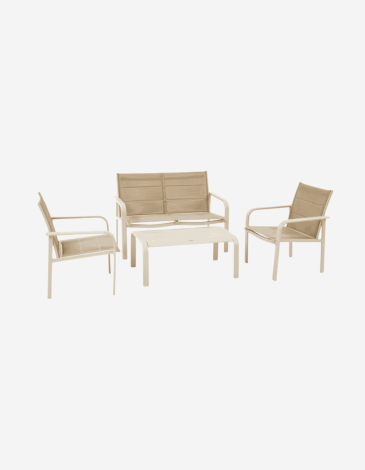 CONJUNTO PIAZZA 4 PLAZAS ARCILLA