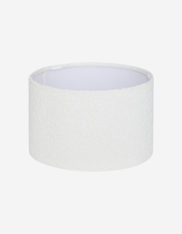 PANTALLA BELLINE 30CM DIAM. BOUCLE BLANCO
