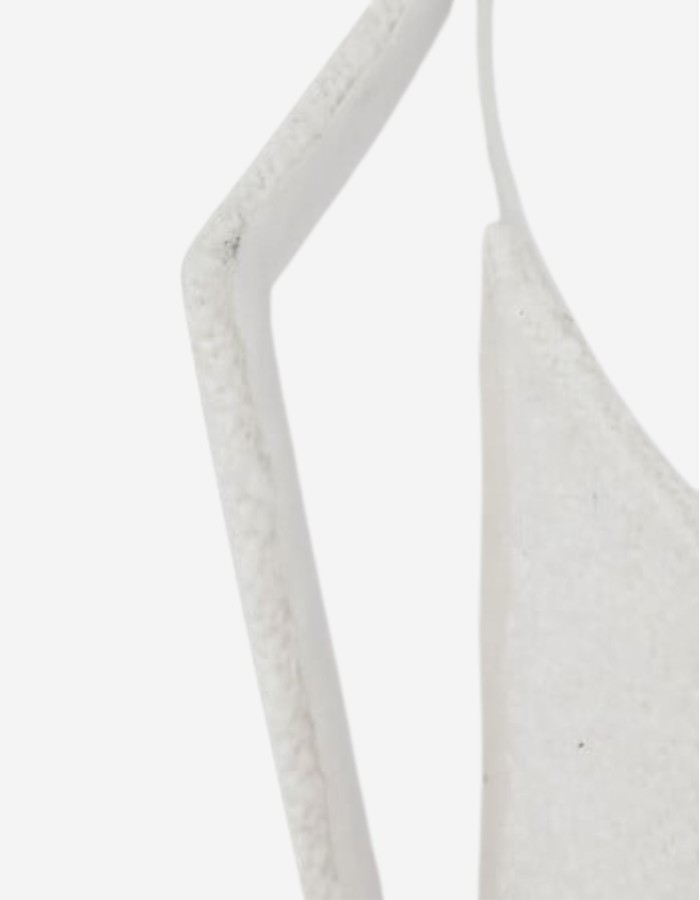 PANTALLA BELLINE 30CM DIAM. BOUCLE BLANCO