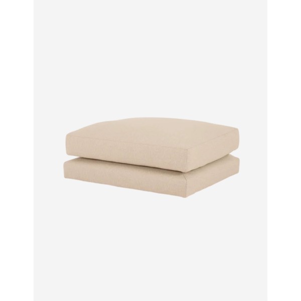 PUFF TONO BEIGE DE 96X80 CM. 