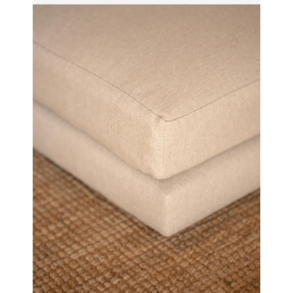 PUFF TONO BEIGE DE 96X80 CM. 