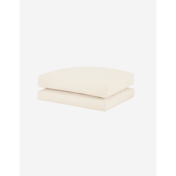 PUFF BLANCO ROTO DE 97X78 CM. 