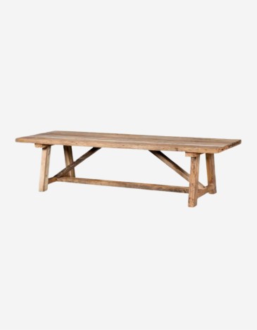 MESA MADERA RECICLADA 300X100X76