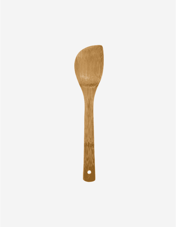 JUEGO 4 UTENSILIOS BAMBÚ CON RECIPIENTE