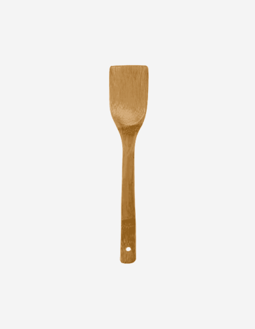 JUEGO 4 UTENSILIOS BAMBÚ CON RECIPIENTE