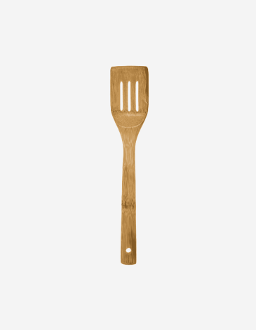 JUEGO 4 UTENSILIOS BAMBÚ CON RECIPIENTE