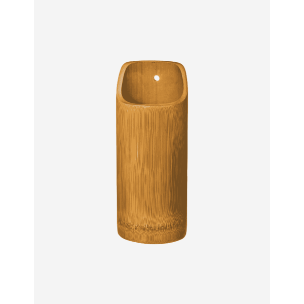JUEGO 4 UTENSILIOS BAMBÚ CON RECIPIENTE