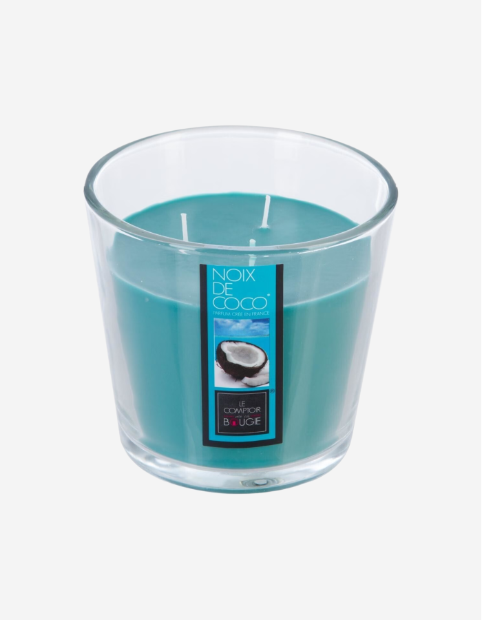 VELA PERFUMADA VASO CRISTAL COCO 13.5D