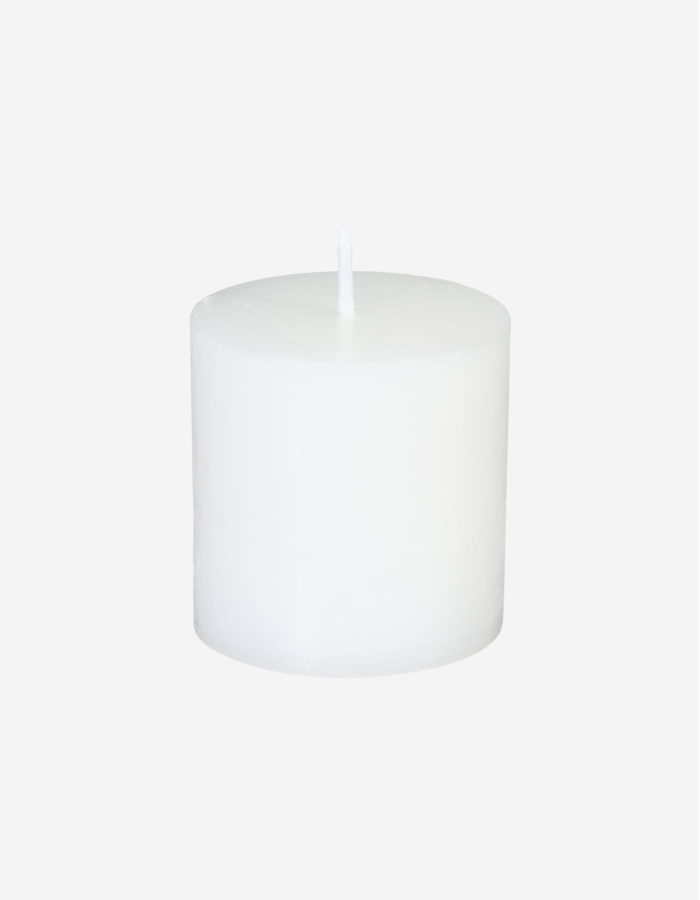 PACK 4 VELAS BLANCAS RUSTICAS 