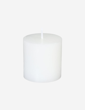 PACK 4 VELAS BLANCAS RUSTICAS 