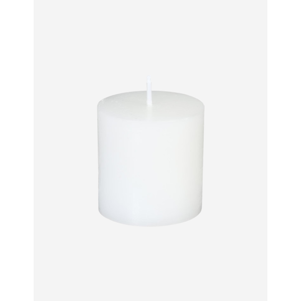 PACK 4 VELAS BLANCAS RUSTICAS 