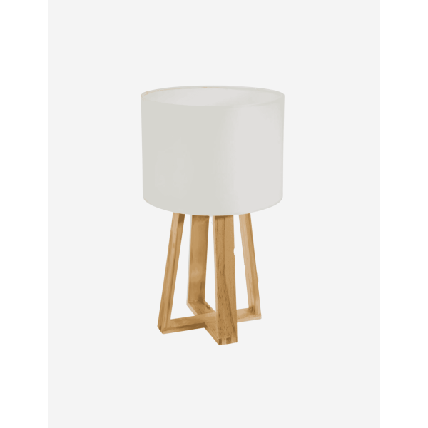 LÁMPARA DE MESA MADERA MOLU BLANC 