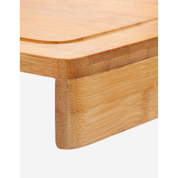 TABLA CORTAR BAMBÚ C/BORDE 45X34CM