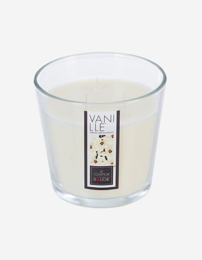 VELA PERFUMADA VASO CRISTAL VAINILLA D13
