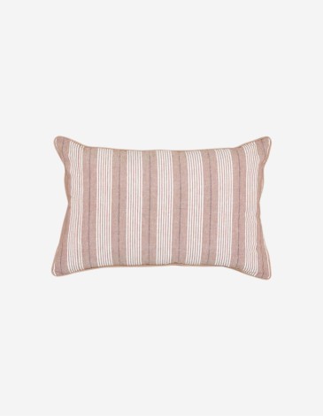 COJÍN GROOVE 38X58 CM RAYADO BEIGE LINO