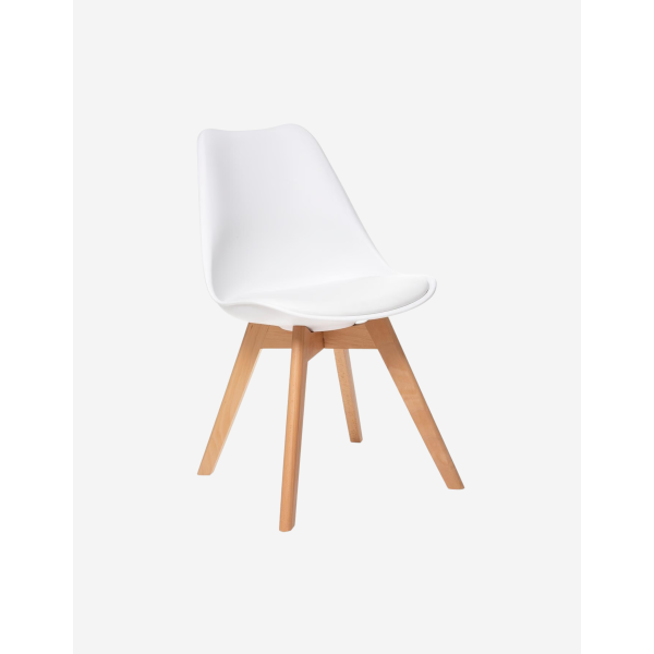 SILLA DE COMEDOR BLANCA BAYA