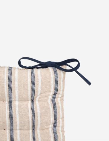 COJÍN DE SILLA GROOVE 38X38 CM RAYADO AZUL