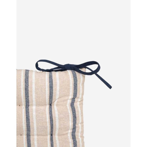COJÍN DE SILLA GROOVE 38X38 CM RAYADO AZUL