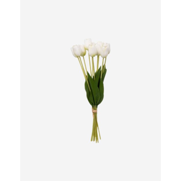 RAMO DE TULIPANES BLANCOS 48CM