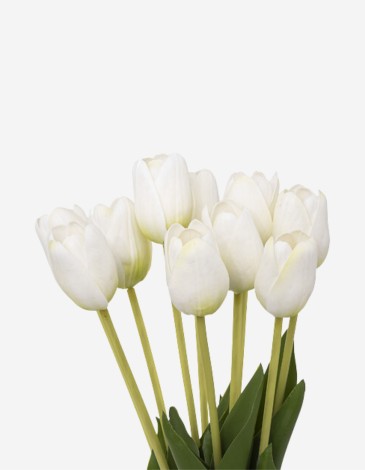 RAMO DE TULIPANES BLANCOS 48CM