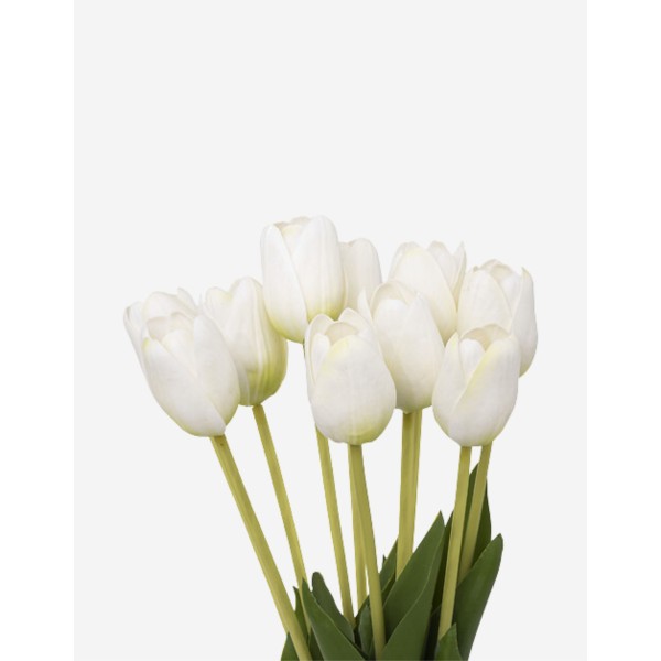 RAMO DE TULIPANES BLANCOS 48CM