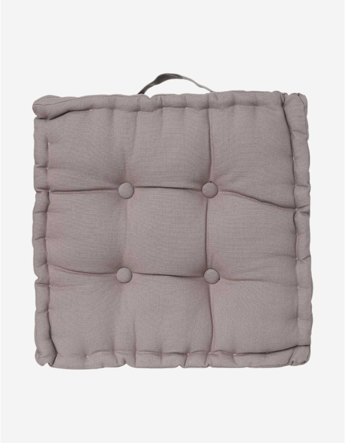 COJÍN DE SUELO 40X40 GRIS CLARO
