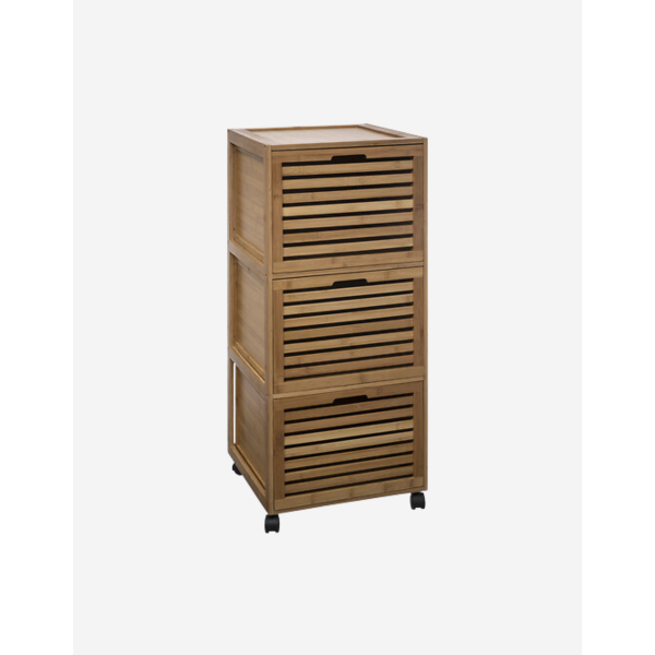 MUEBLES 3 CAJONES SICELA BAMBOO