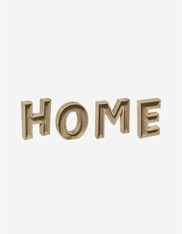 PALABRA "HOGAR", MADERA H26 CM