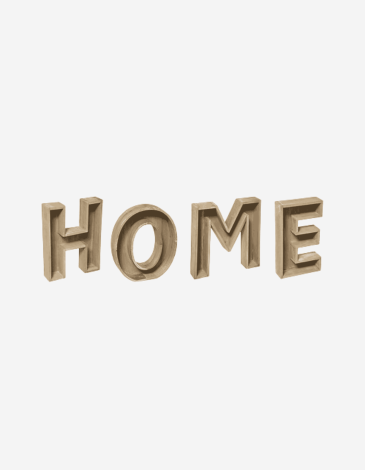 PALABRA "HOGAR", MADERA H26 CM