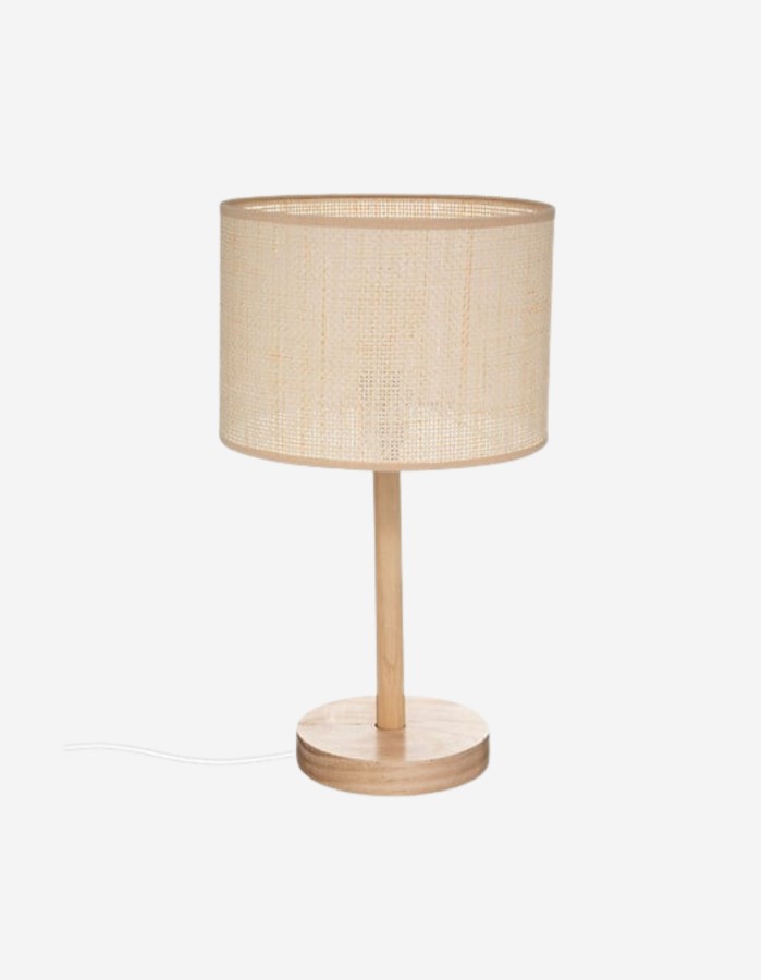 LÁMPARA RECTA "DELLA", PINO, H42 CM