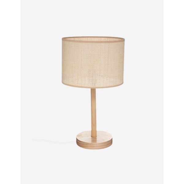 LÁMPARA RECTA "DELLA", PINO, H42 CM