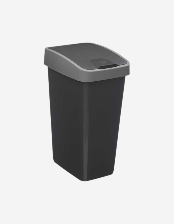 CUBO DE BASURA DE PLÁSTICO 25L 2 APERTURAS
