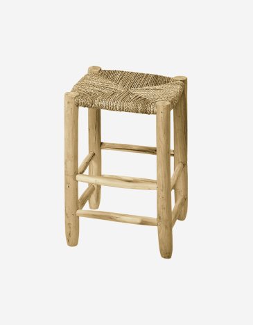 TABURETE 37X50 NATURAL MADERA